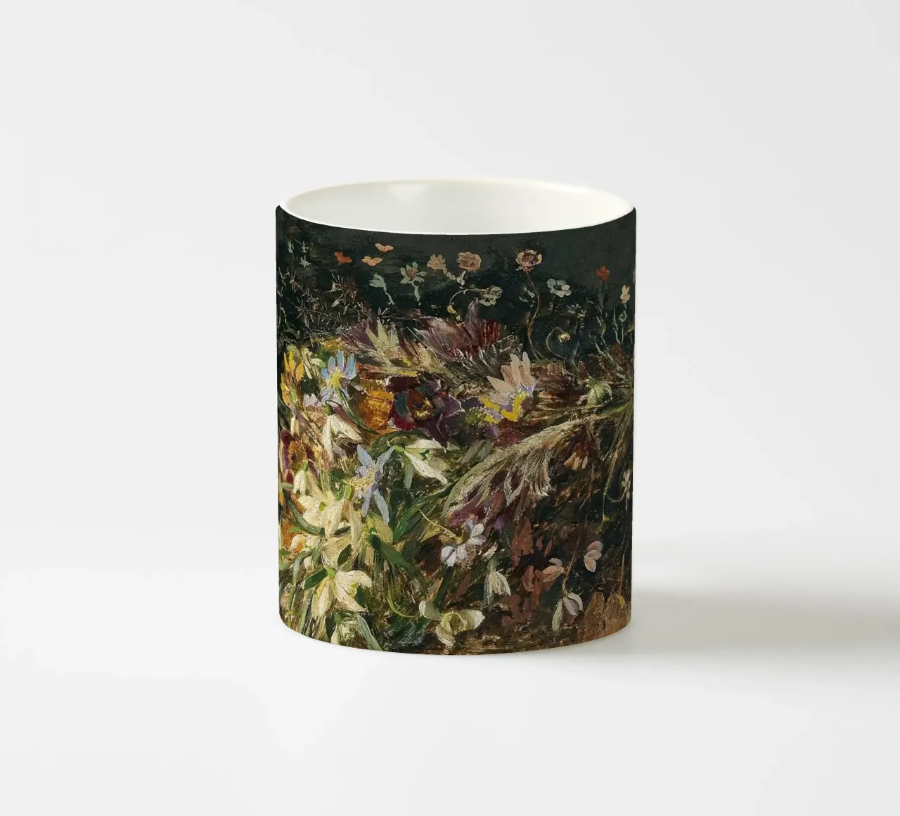 Bouquet of spring flowers with snowdrops tazza in ceramica da apoloprints