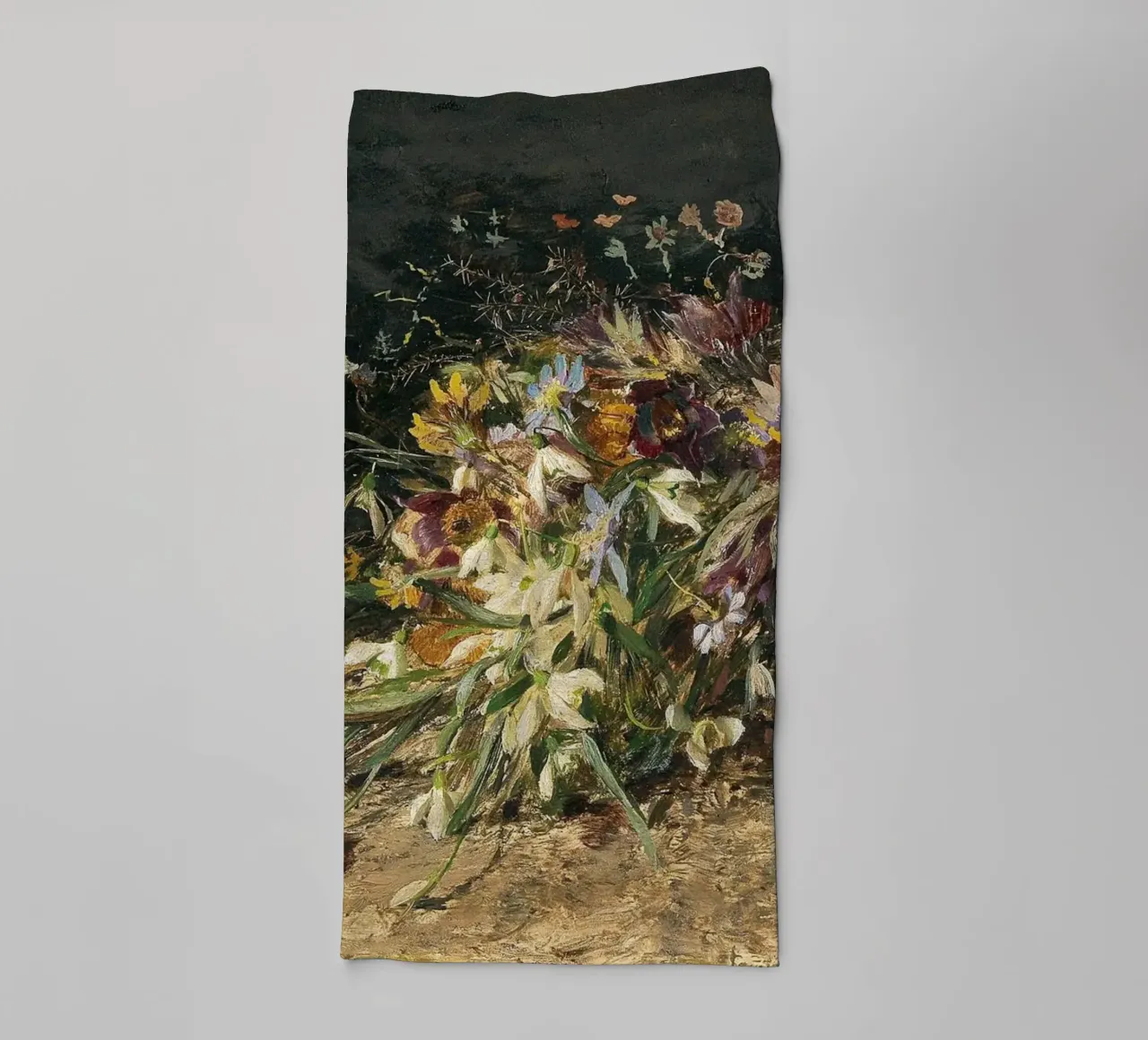 Bouquet of spring flowers with snowdrops asciugamano da bagno da apoloprints