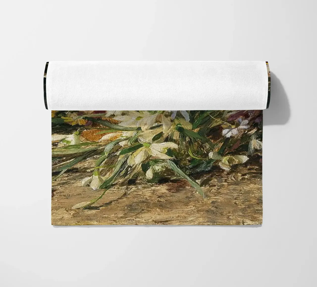 Bouquet of spring flowers with snowdrops telo mare da apoloprints