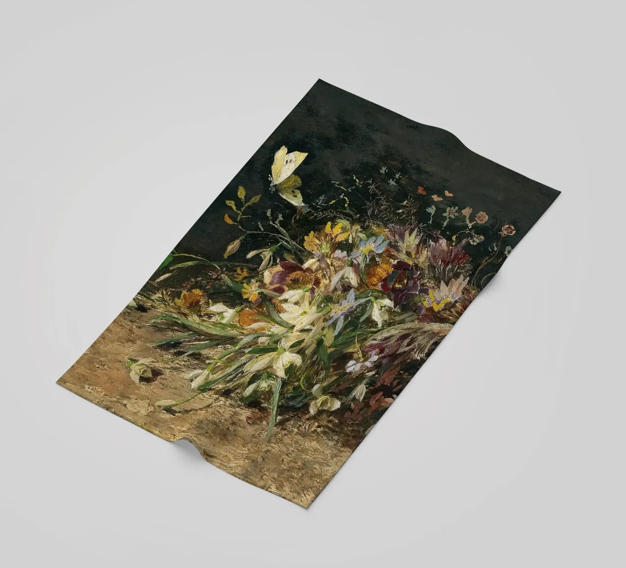 Bouquet of spring flowers with snowdrops telo mare da apoloprints