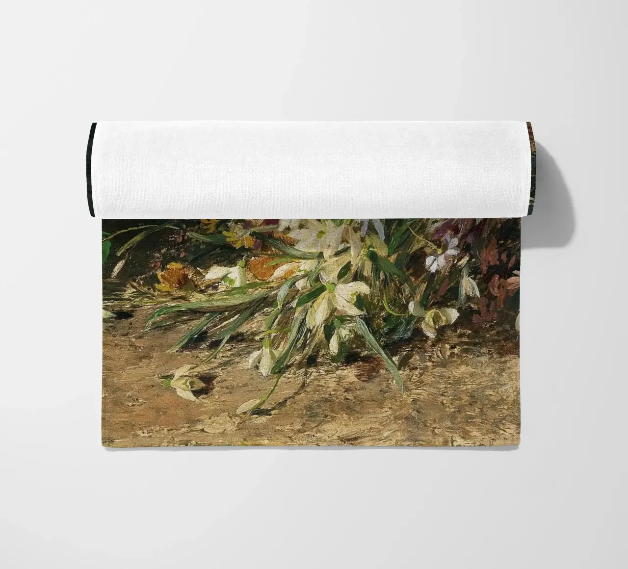 Bouquet of spring flowers with snowdrops telo mare da apoloprints