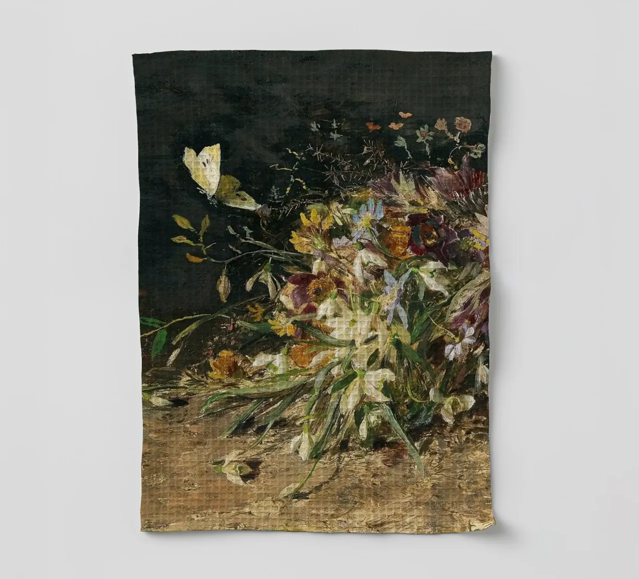 Bouquet of spring flowers with snowdrops canovaccio da cucina da apoloprints