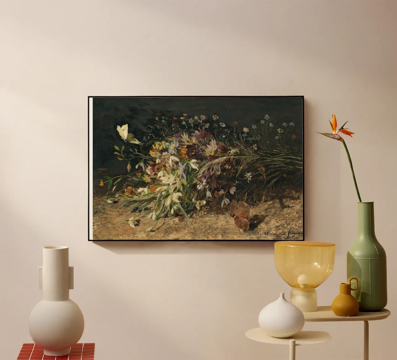 Bouquet of spring flowers with snowdrops plexiglass da apoloprints