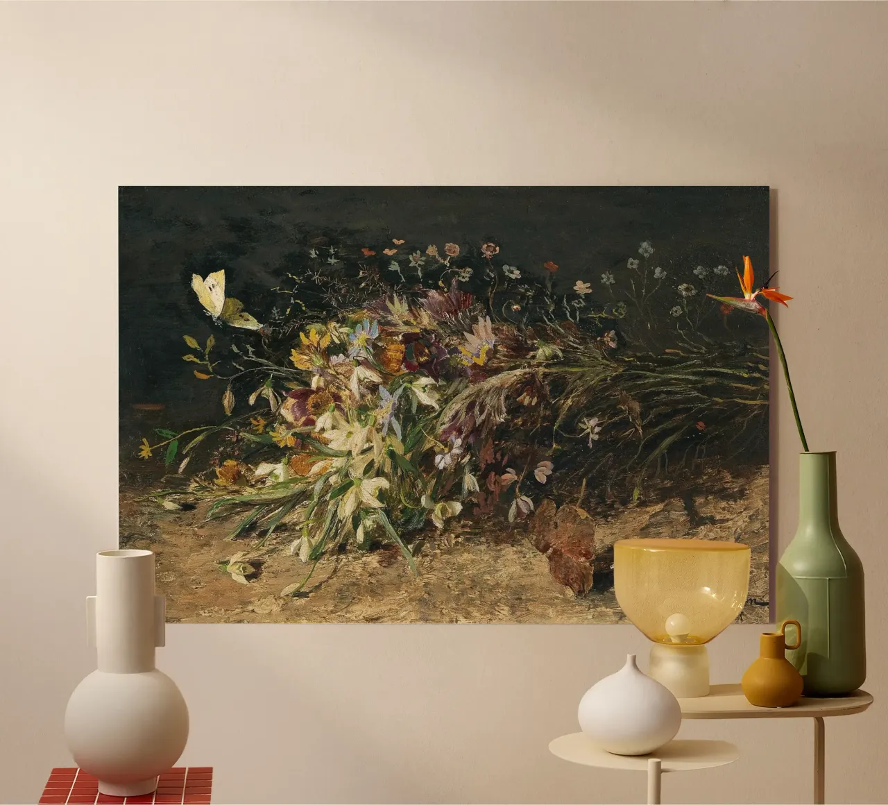 Bouquet of spring flowers with snowdrops plexiglass da apoloprints