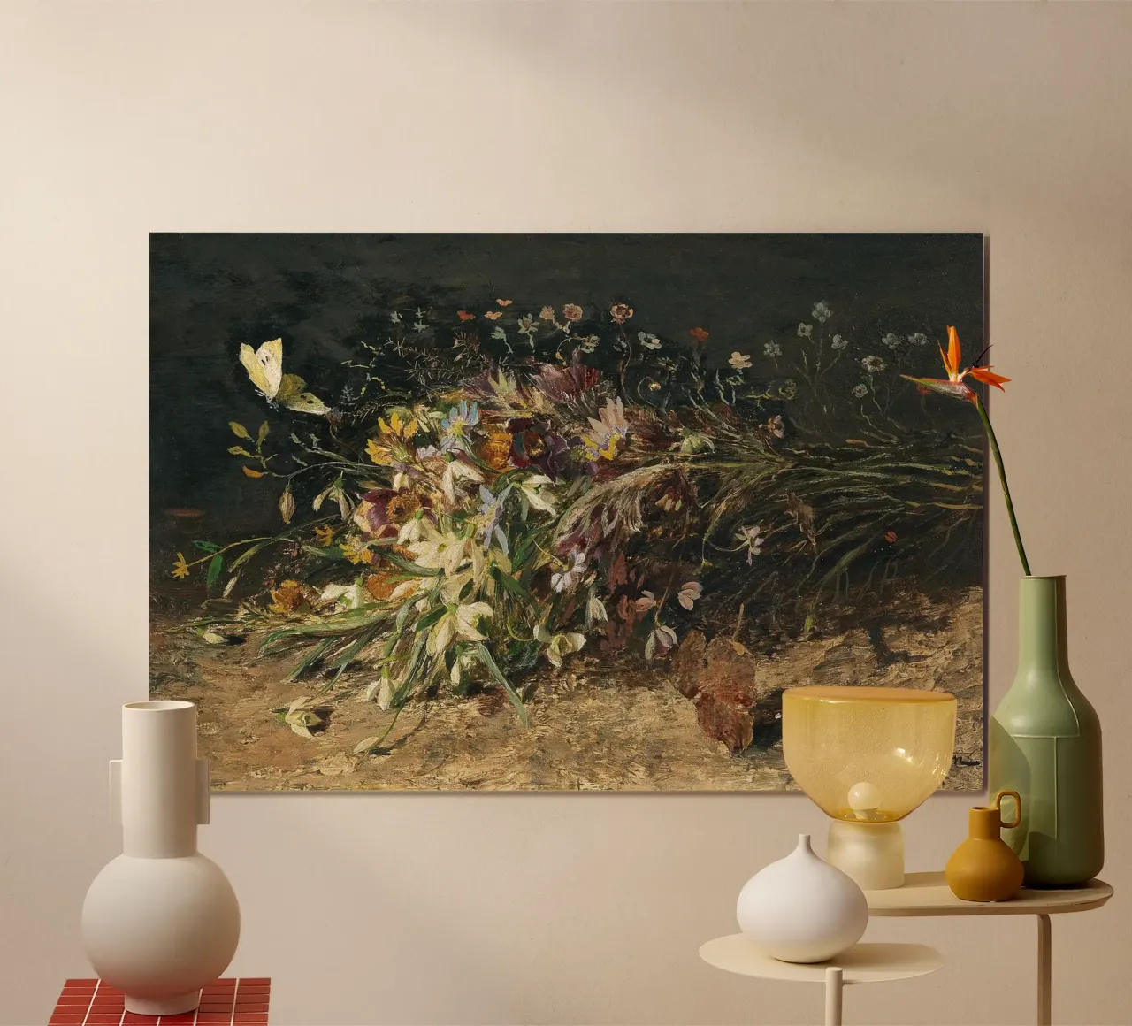 Bouquet of spring flowers with snowdrops poster da apoloprints