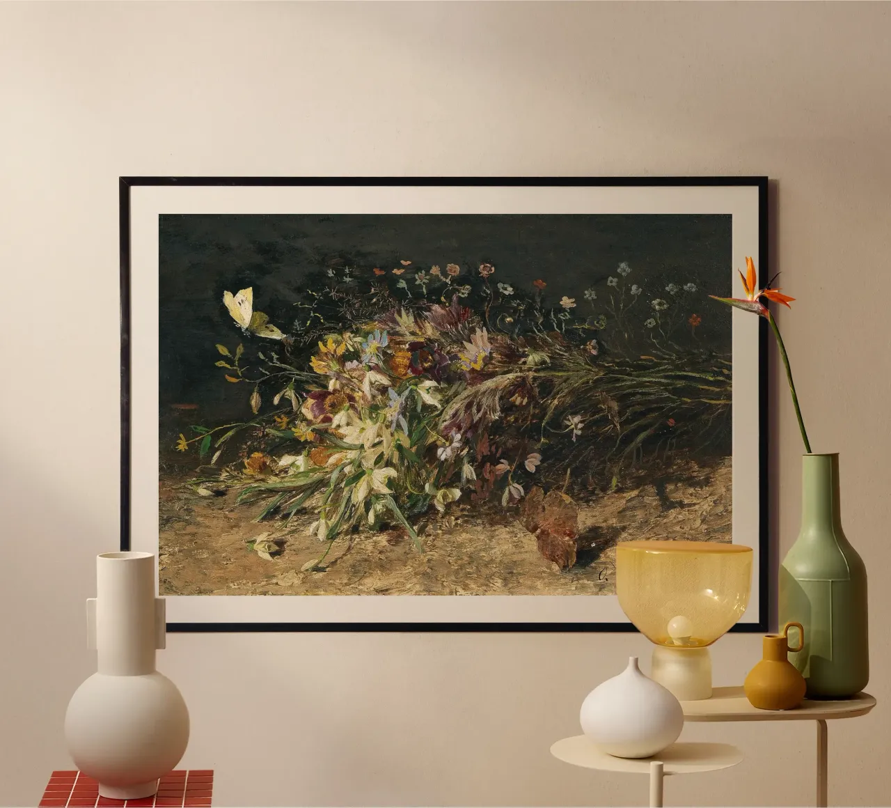 Bouquet of spring flowers with snowdrops poster da apoloprints