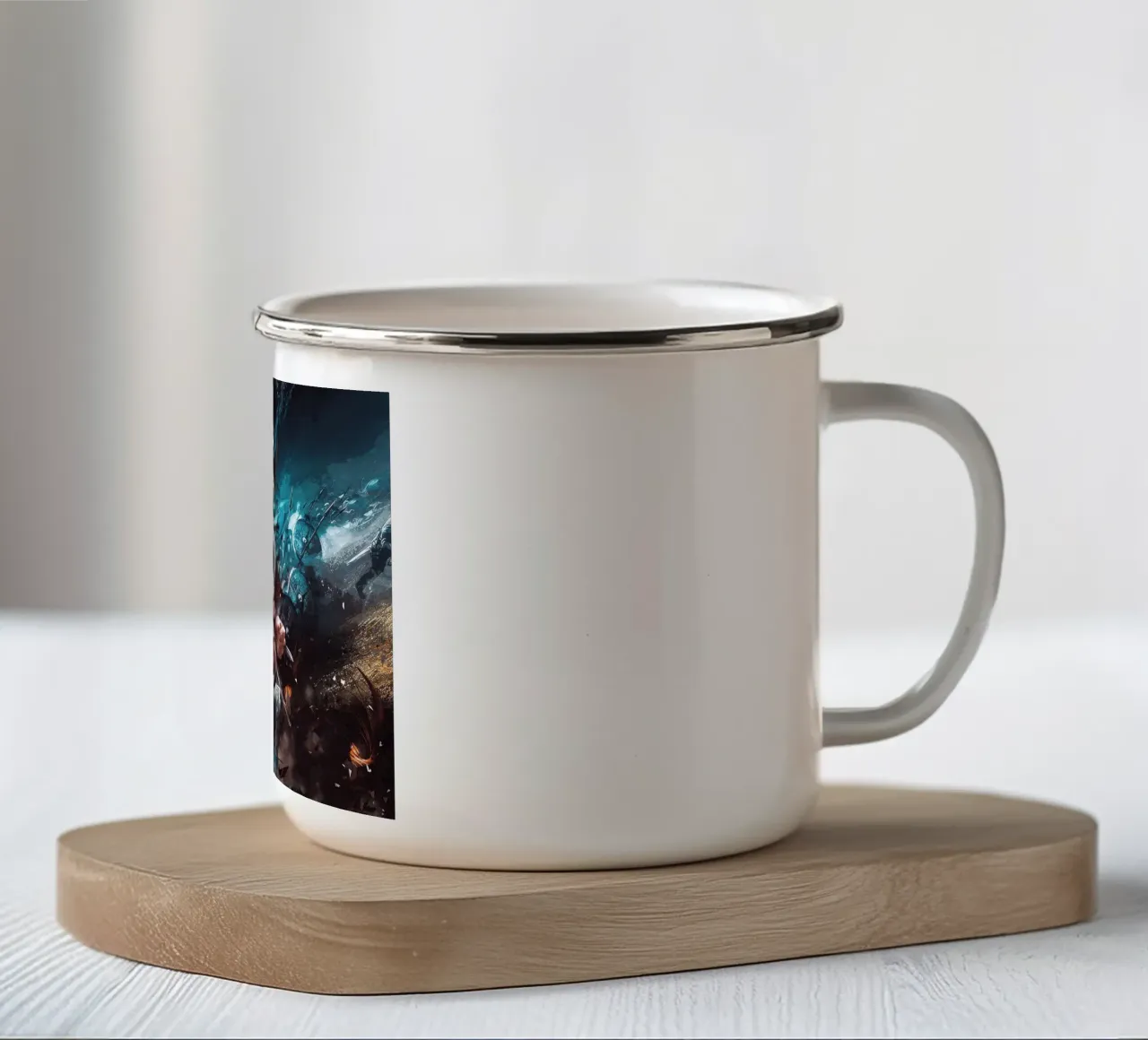 Assasins Creed Valhalla tazza in smalto da Musadad Shop