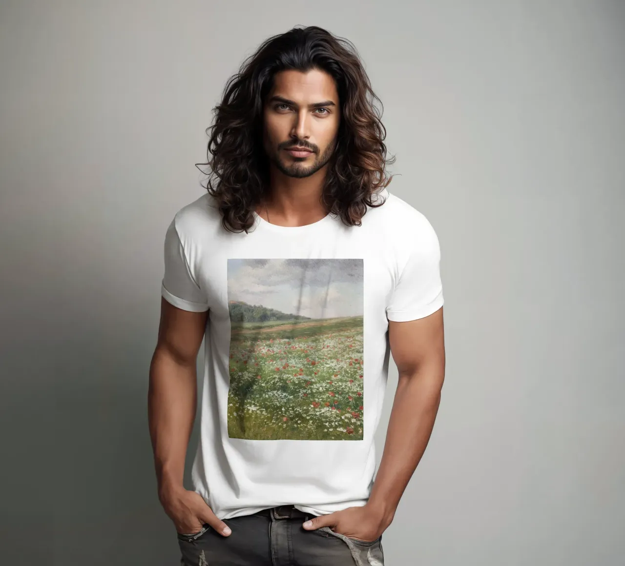 Fields with Wild Poppies t-shirt da apoloprints