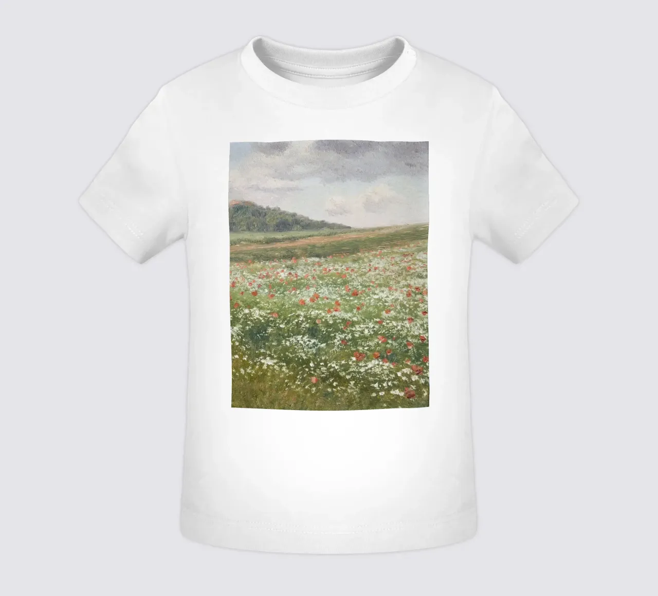 Fields with Wild Poppies maglietta neonato da apoloprints