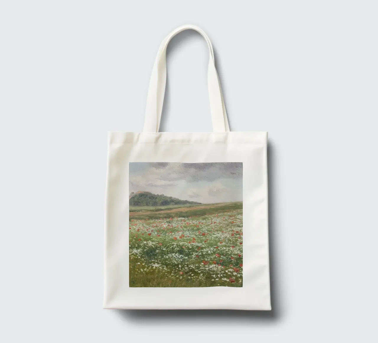 Fields with Wild Poppies borsa in juta da apoloprints