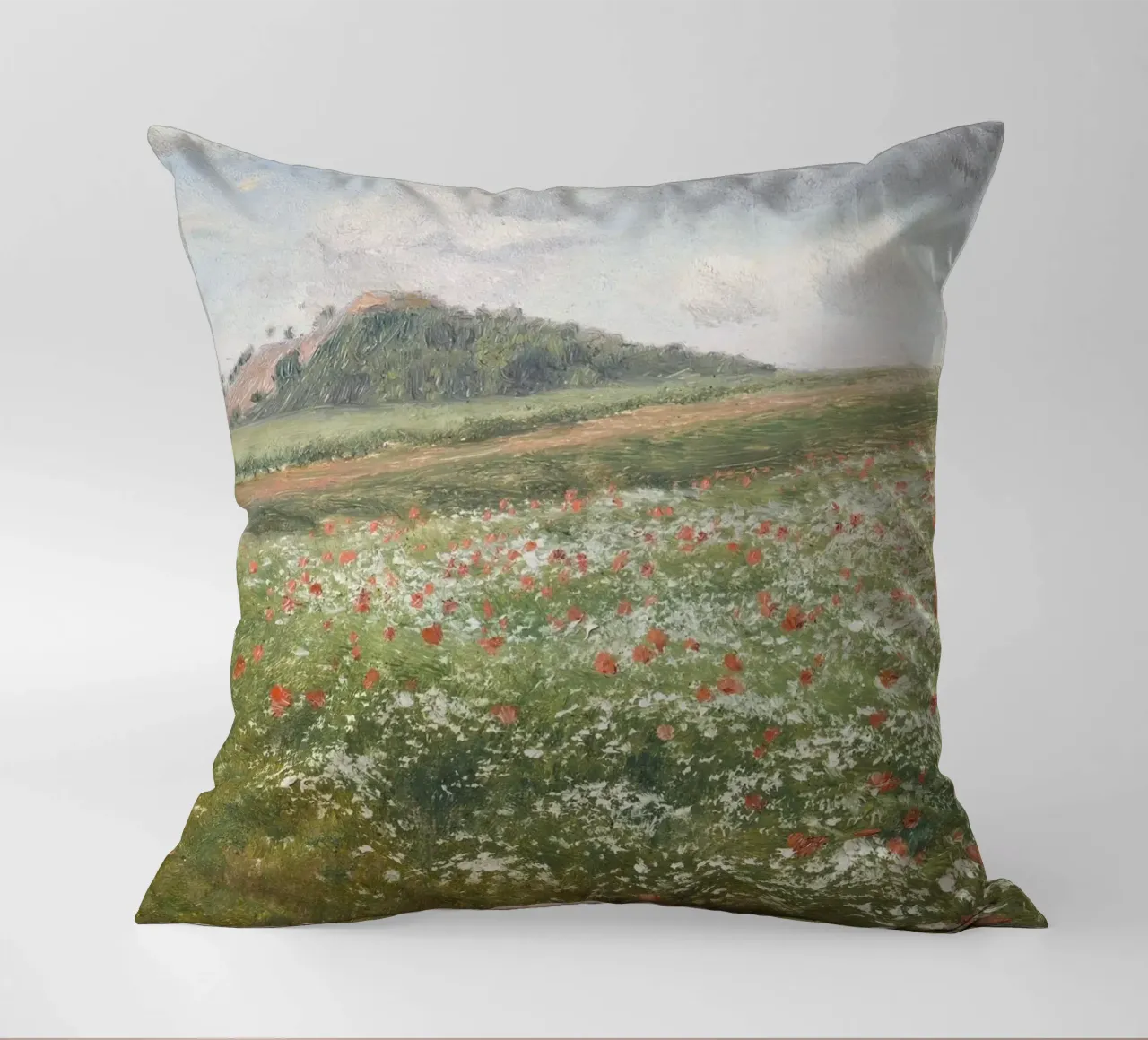 Fields with Wild Poppies cuscino da apoloprints