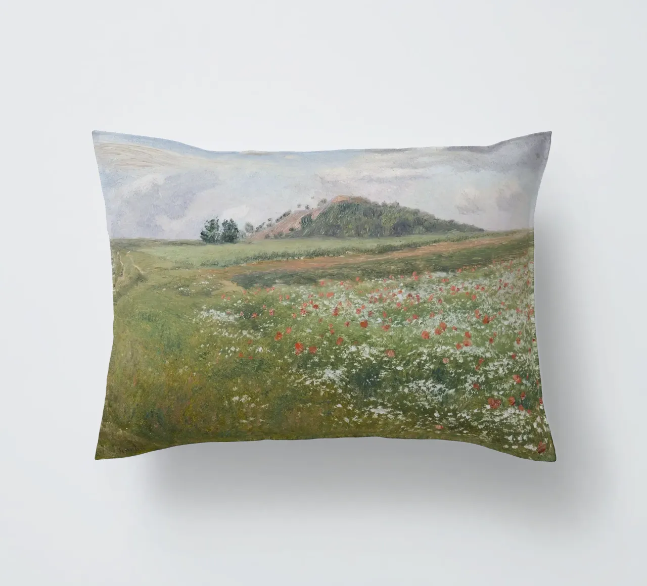 Fields with Wild Poppies cuscino da apoloprints