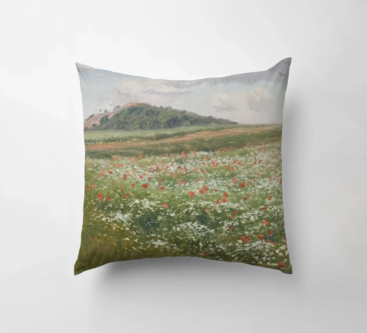 Fields with Wild Poppies cuscino da apoloprints
