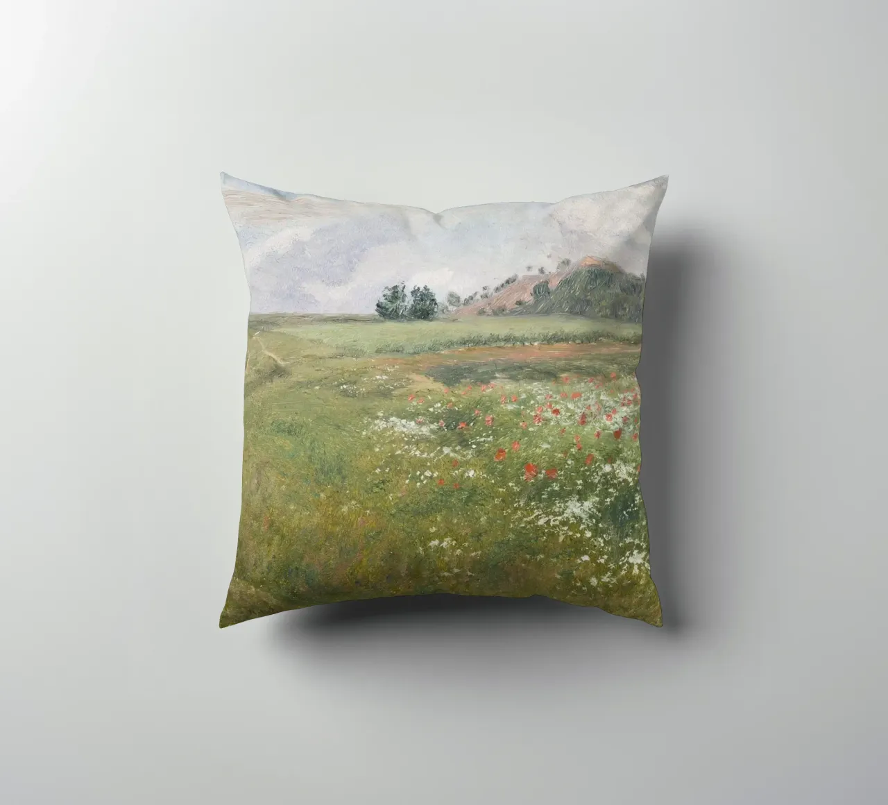 Fields with Wild Poppies cuscino da apoloprints