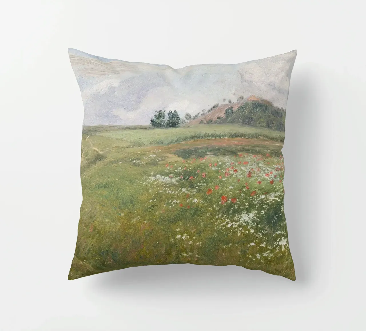Fields with Wild Poppies cuscino da apoloprints
