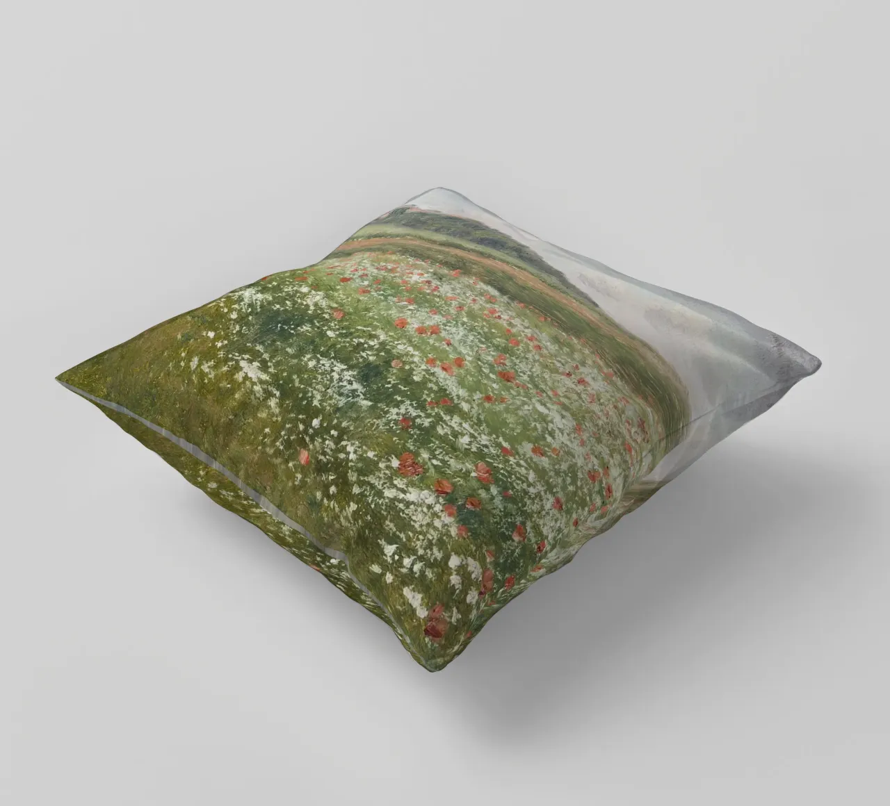 Fields with Wild Poppies cuscino da apoloprints