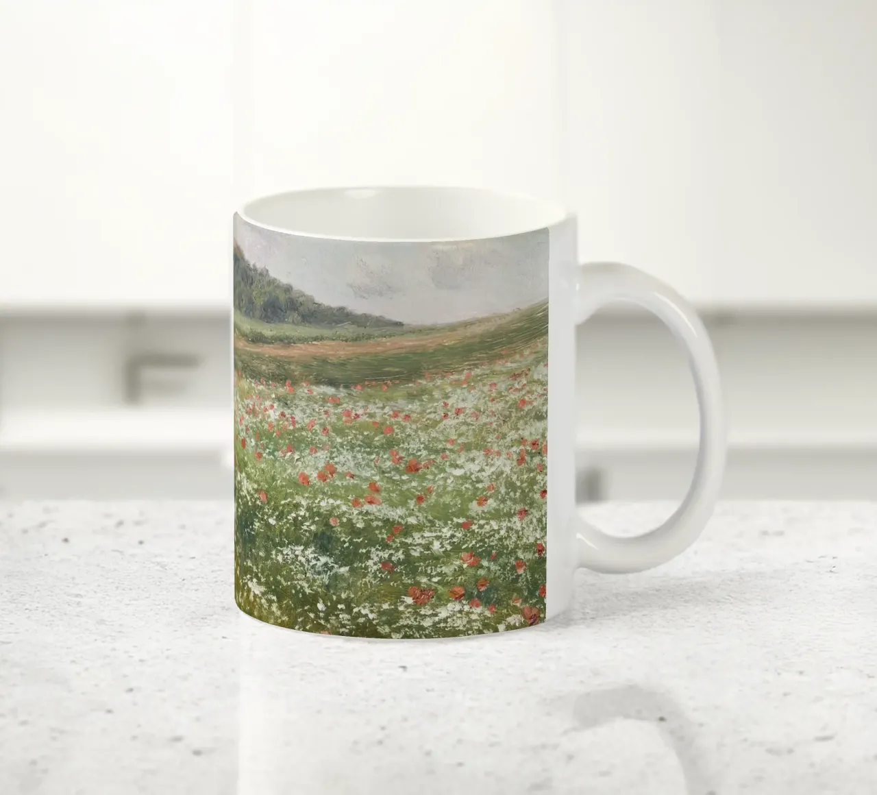 Fields with Wild Poppies tazza in ceramica da apoloprints