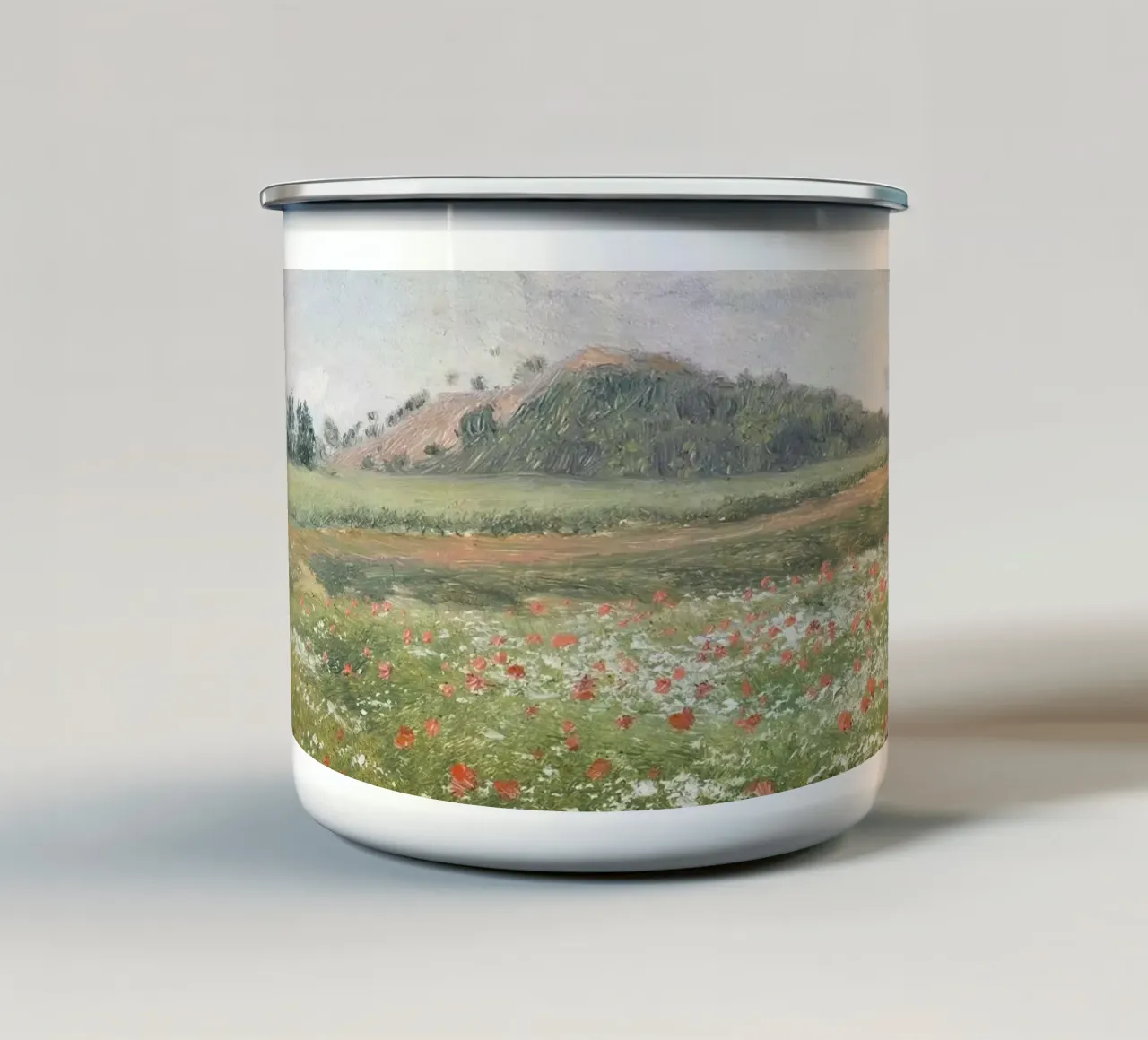 Fields with Wild Poppies tazza in smalto da apoloprints