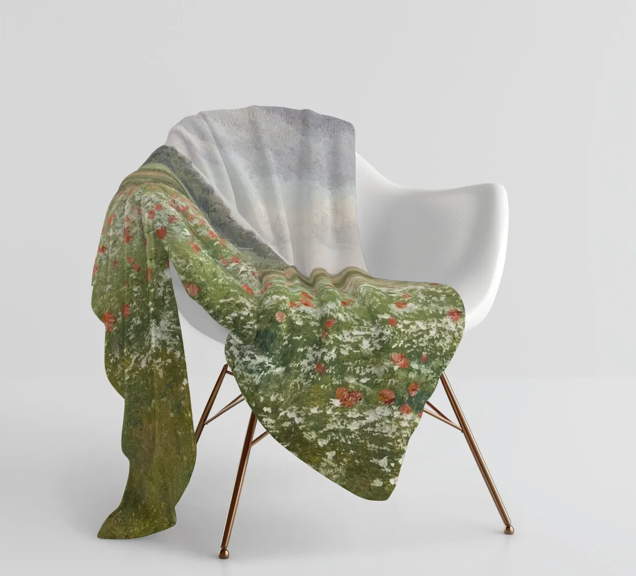 Fields with Wild Poppies coperta in pile da apoloprints