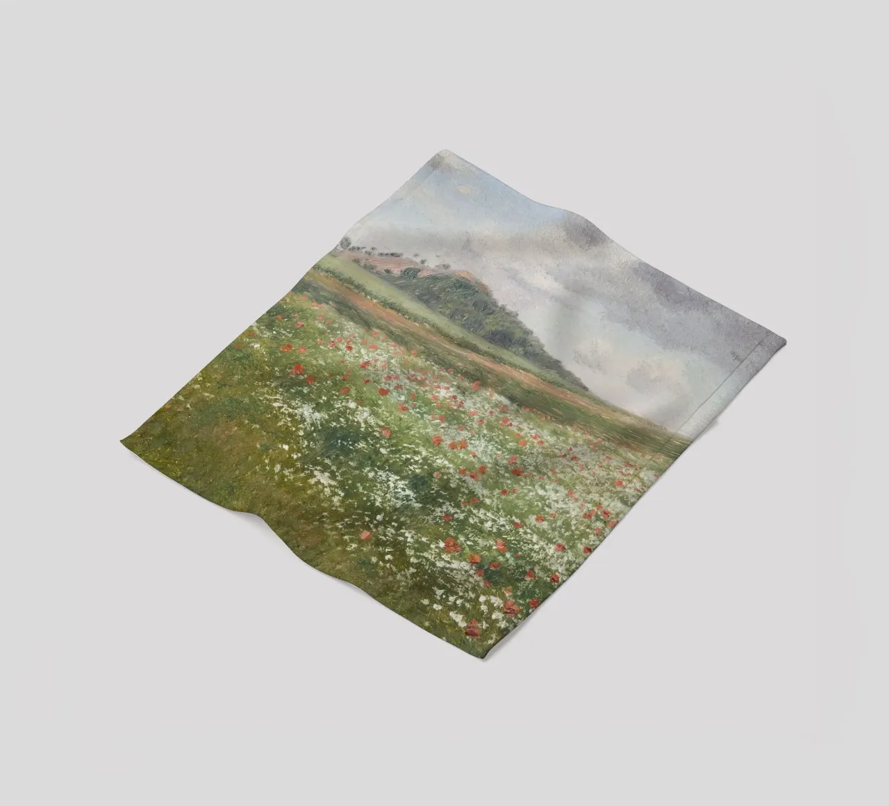 Fields with Wild Poppies coperta in pile da apoloprints