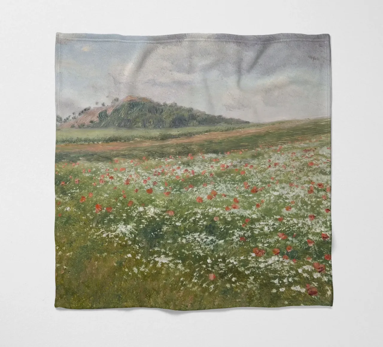 Fields with Wild Poppies coperta in pile da apoloprints
