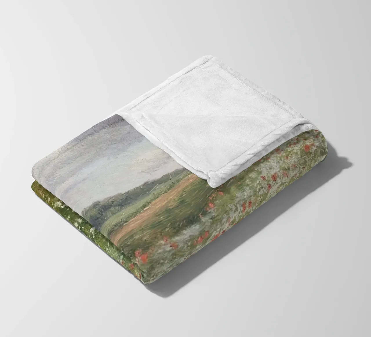 Fields with Wild Poppies coperta in pile da apoloprints