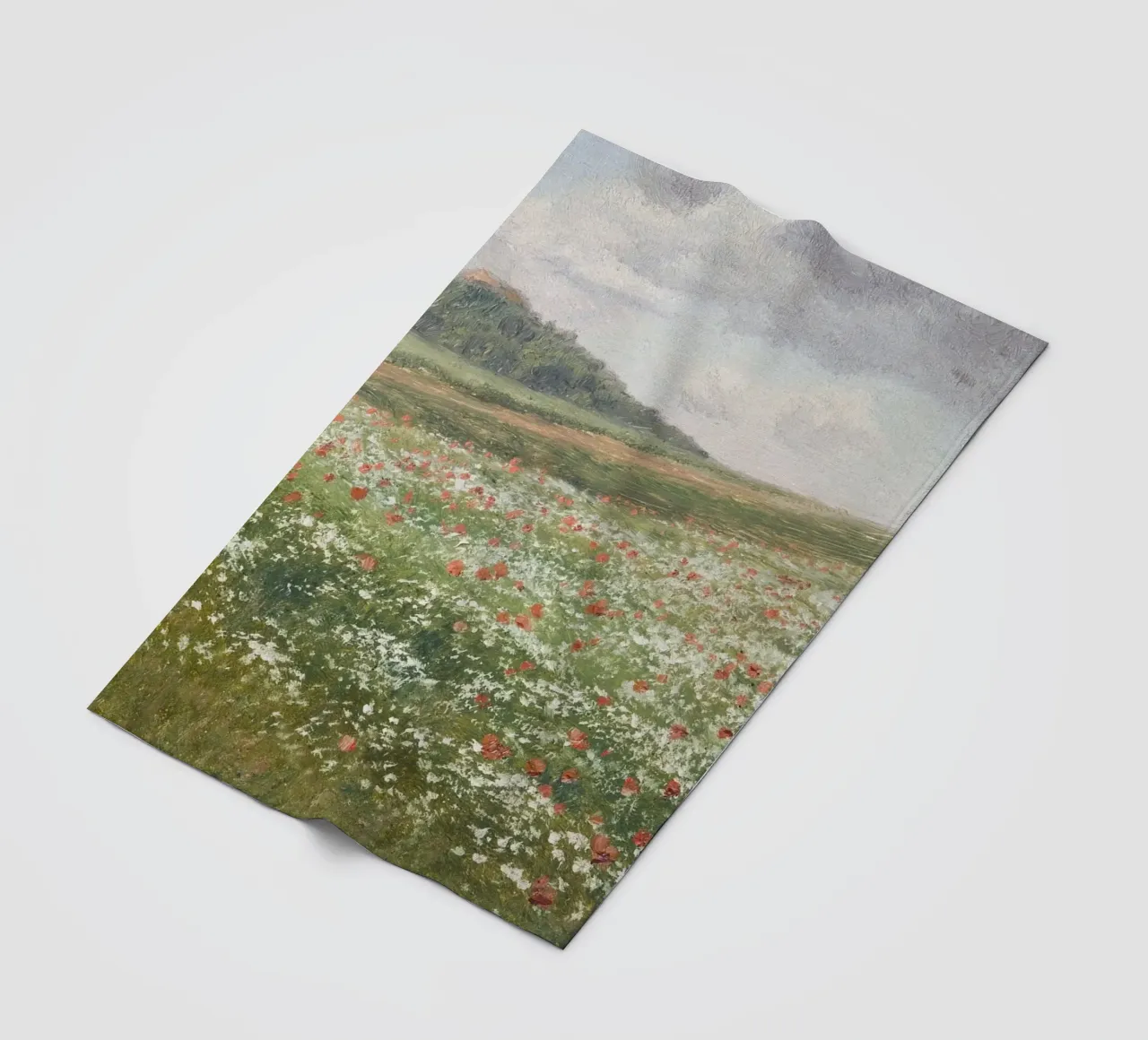 Fields with Wild Poppies coperta in pile da apoloprints