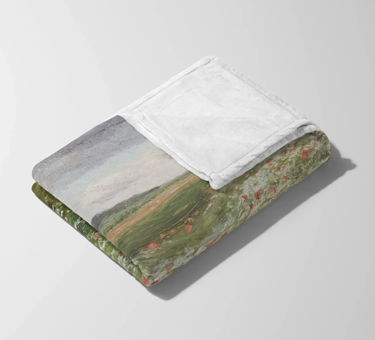 Fields with Wild Poppies coperta in pile da apoloprints