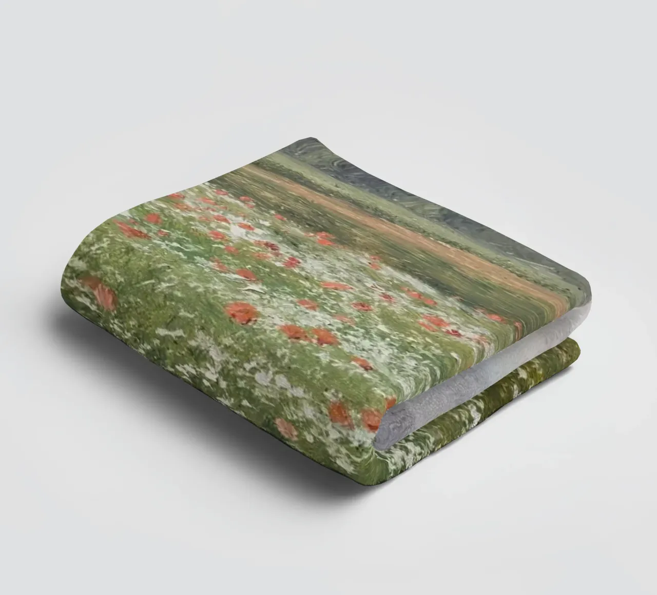 Fields with Wild Poppies asciugamano da bagno da apoloprints