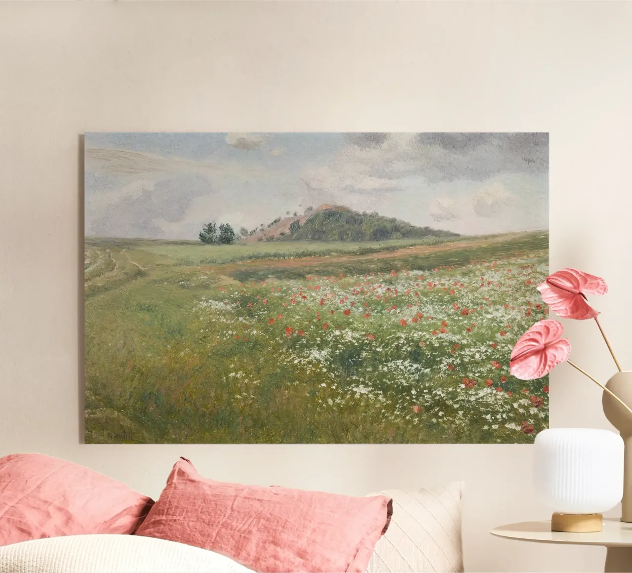 Fields with Wild Poppies plexiglass da apoloprints