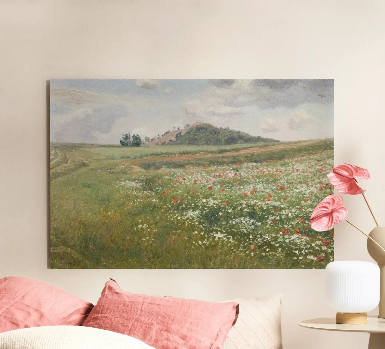 Fields with Wild Poppies alluminio dibond da apoloprints