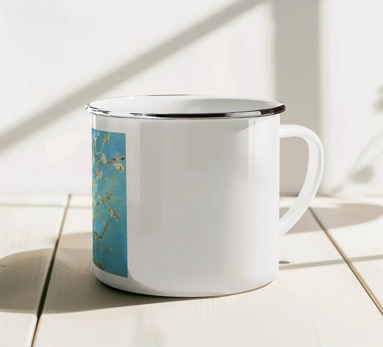 Vincent van Gogh - Mandorlo in fiore tazza in smalto da Venus Art