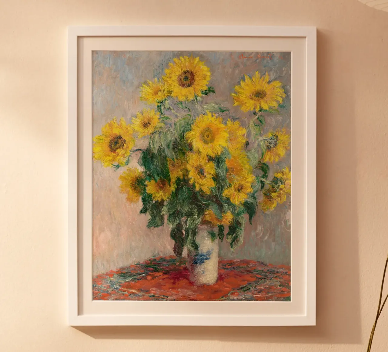 Claude Monet - Bouquet di girasoli poster da Art History