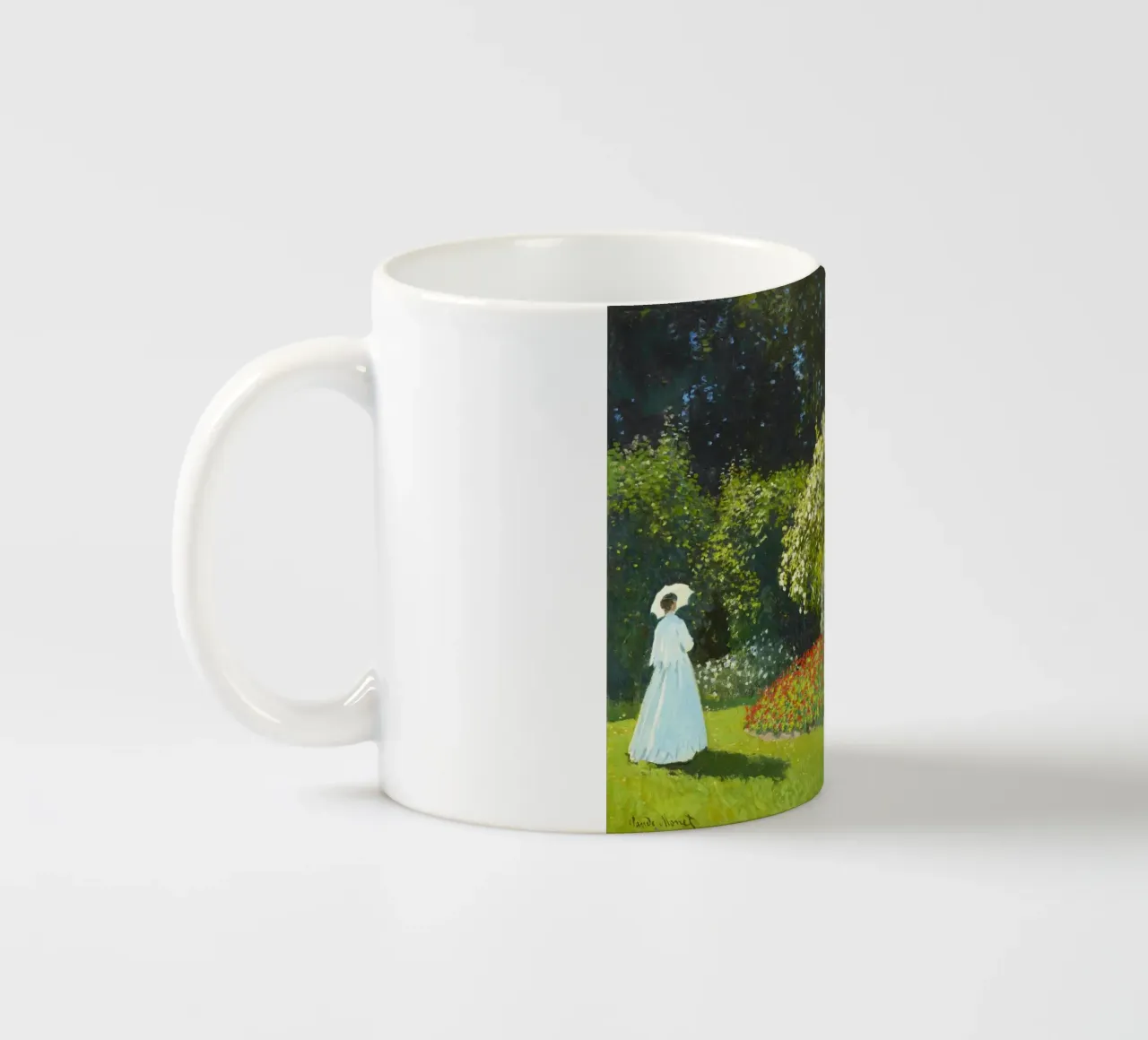 Claude Monet - Signora in giardino tazza in ceramica da Jolie Prints