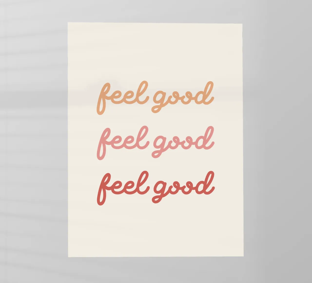 Feel good optimistic typography pellicola backlit da dericktype
