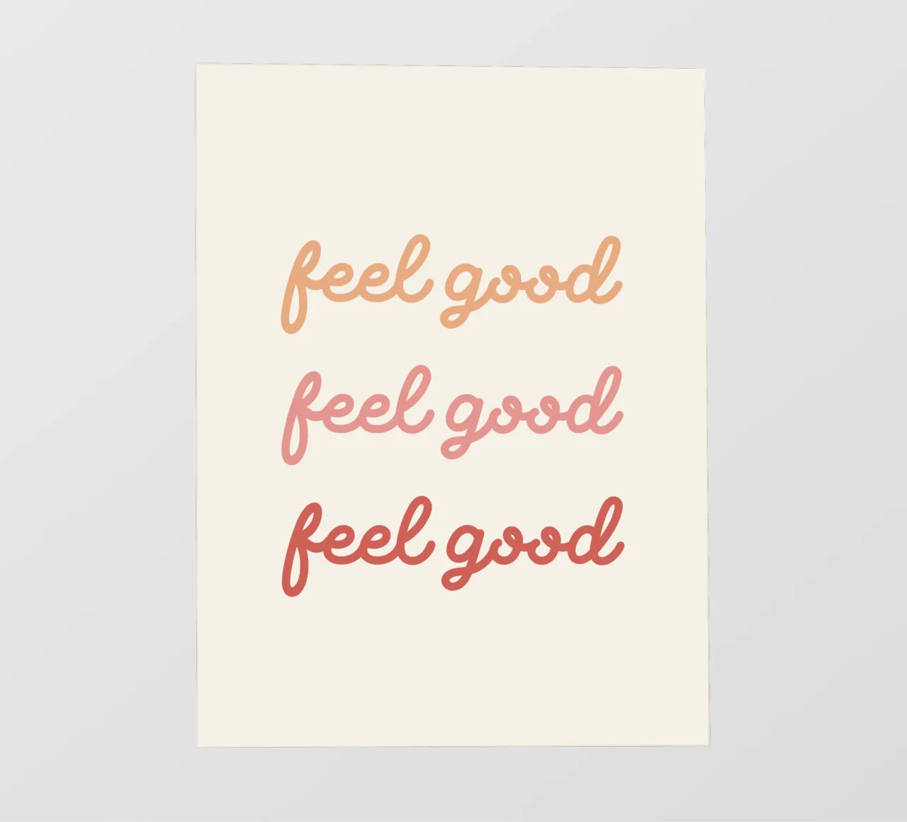 Feel good optimistic typography pellicola backlit da dericktype