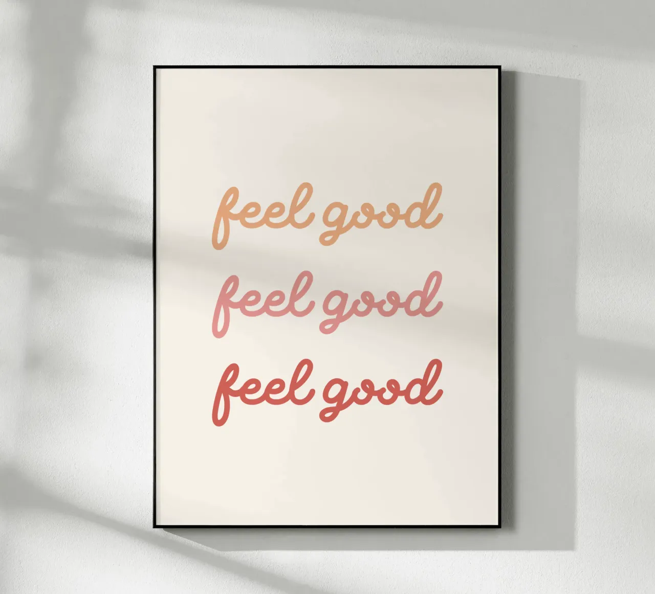 Feel good optimistic typography plexiglass da dericktype