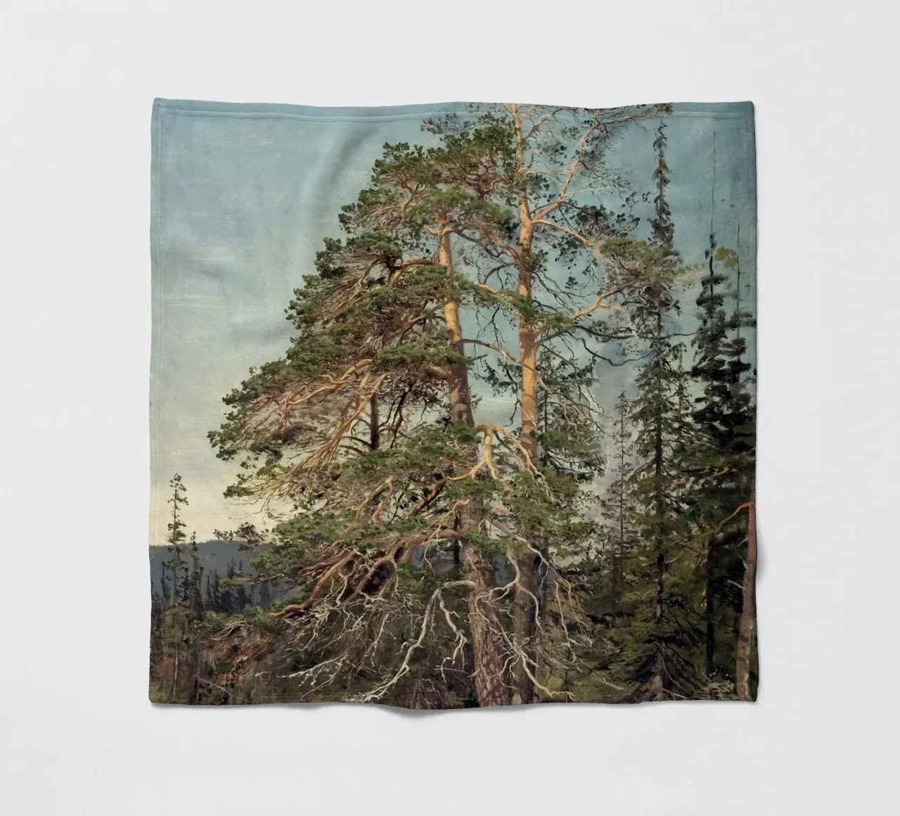 Pine Trees Landscape coperta in pile da apoloprints