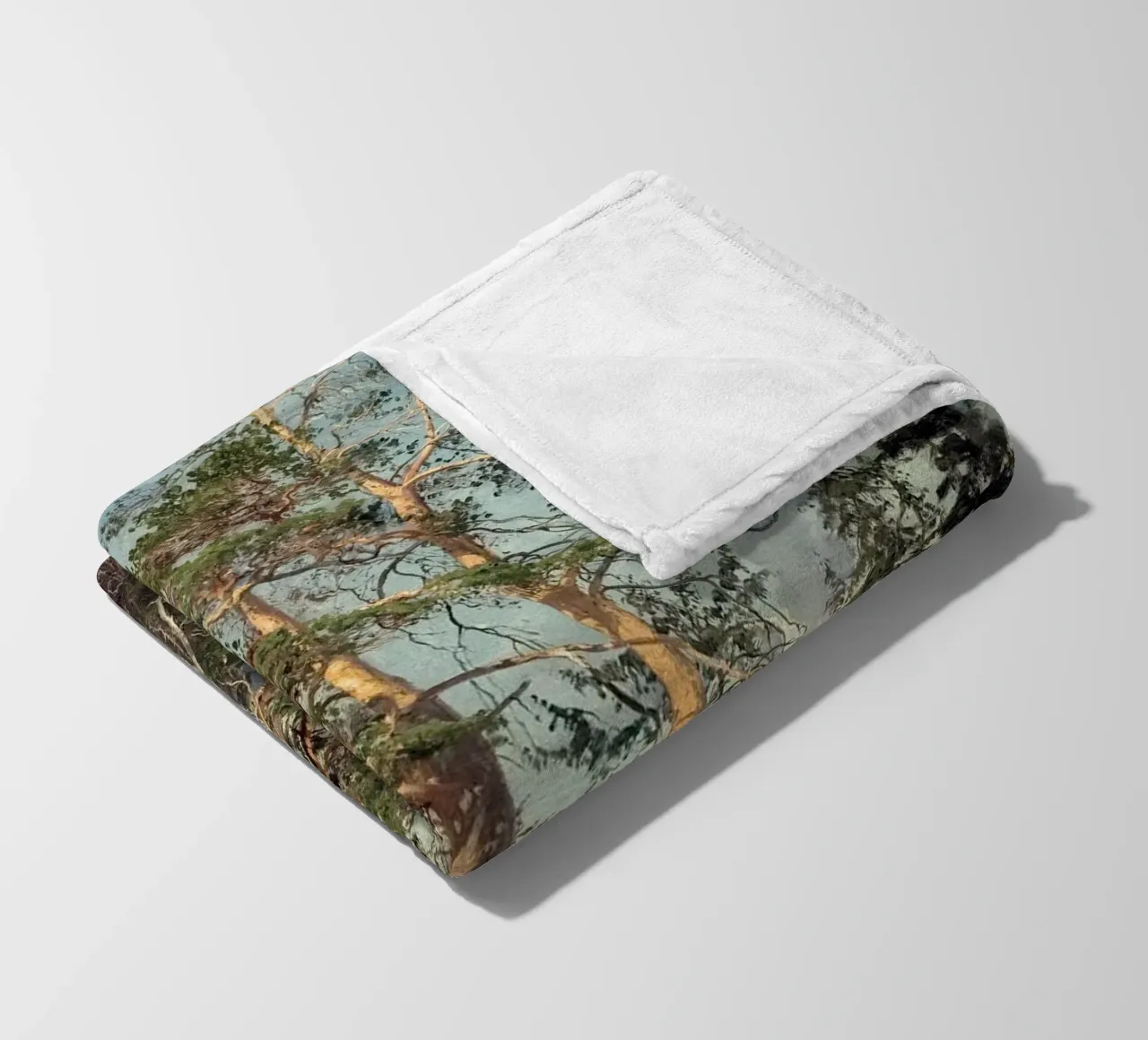 Pine Trees Landscape coperta in pile da apoloprints