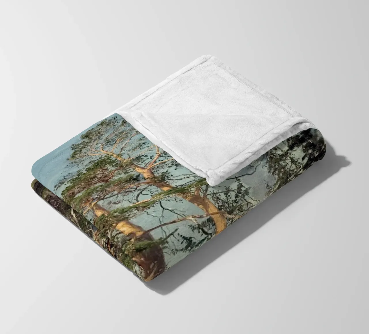 Pine Trees Landscape coperta in pile da apoloprints