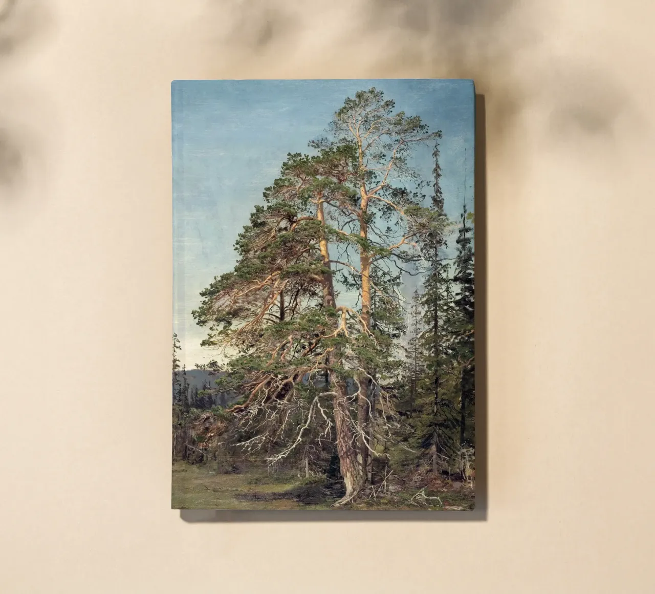 Pine Trees Landscape notebook by apoloprints