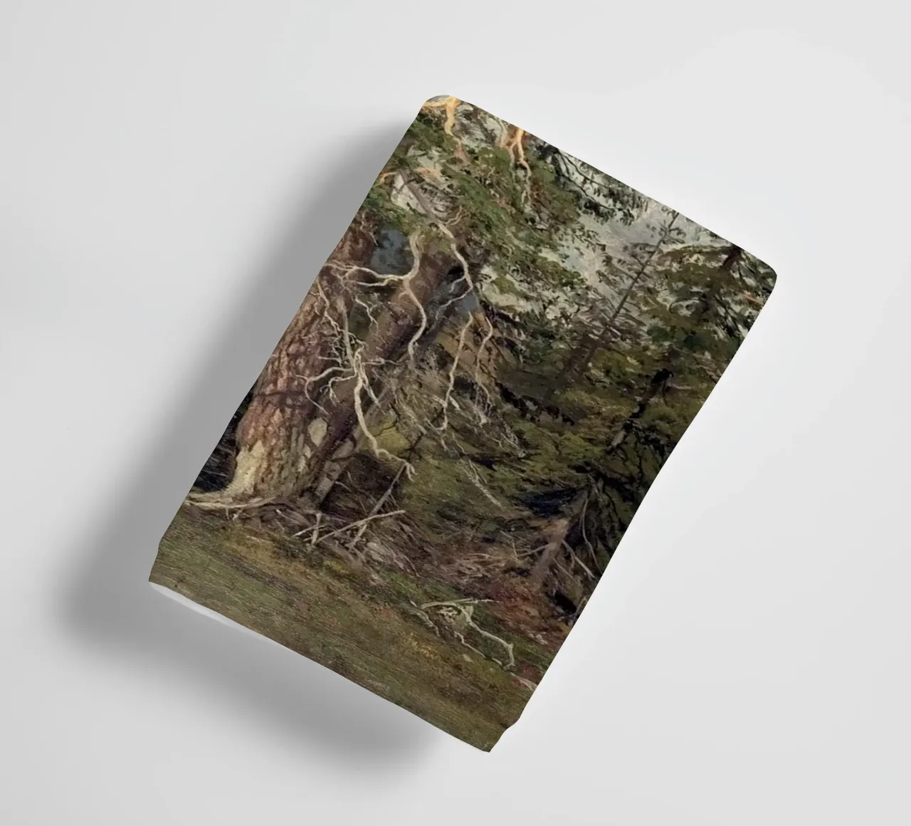 Pine Trees Landscape asciugamano da bagno da apoloprints