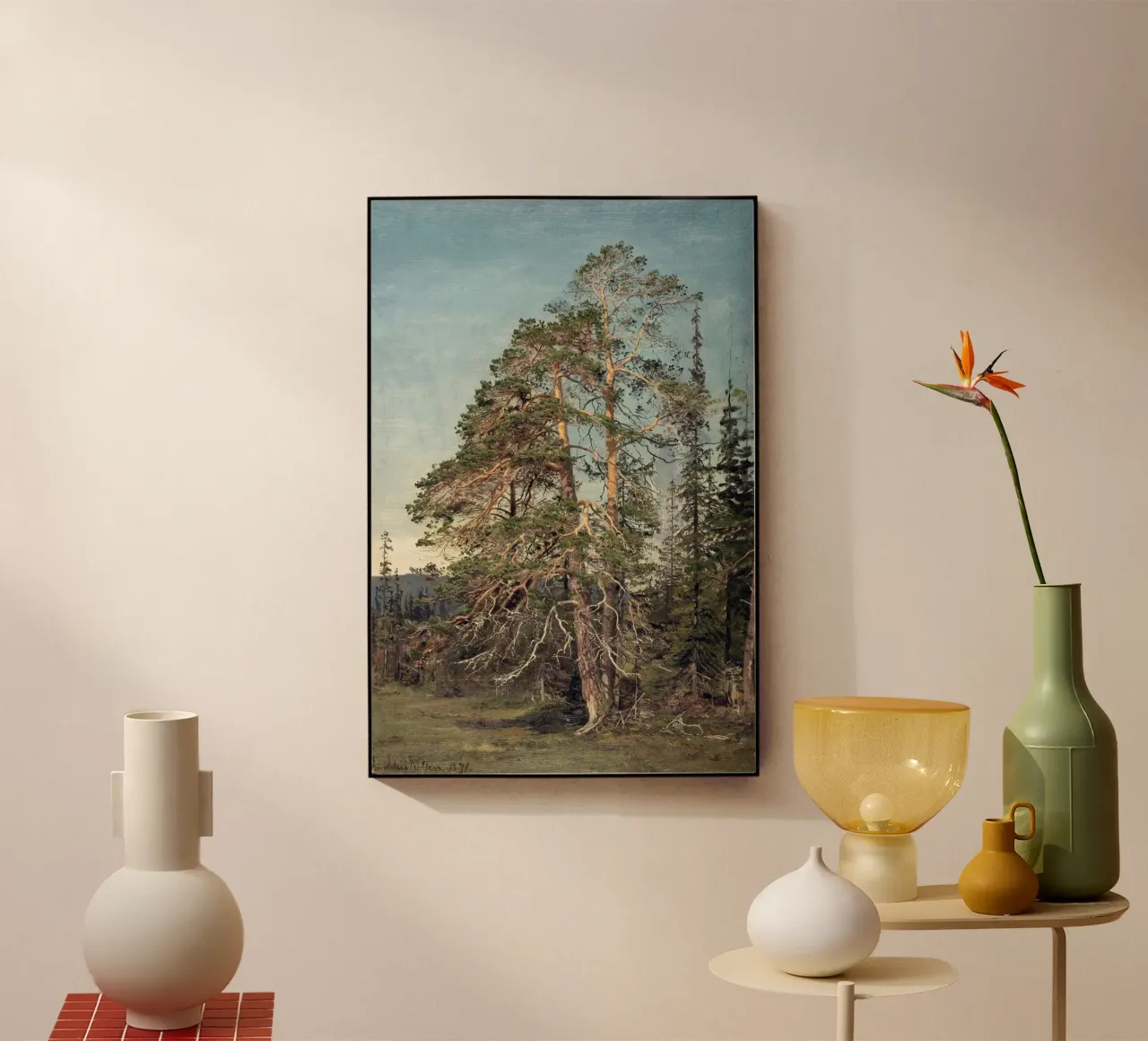 Pine Trees Landscape plexiglass da apoloprints