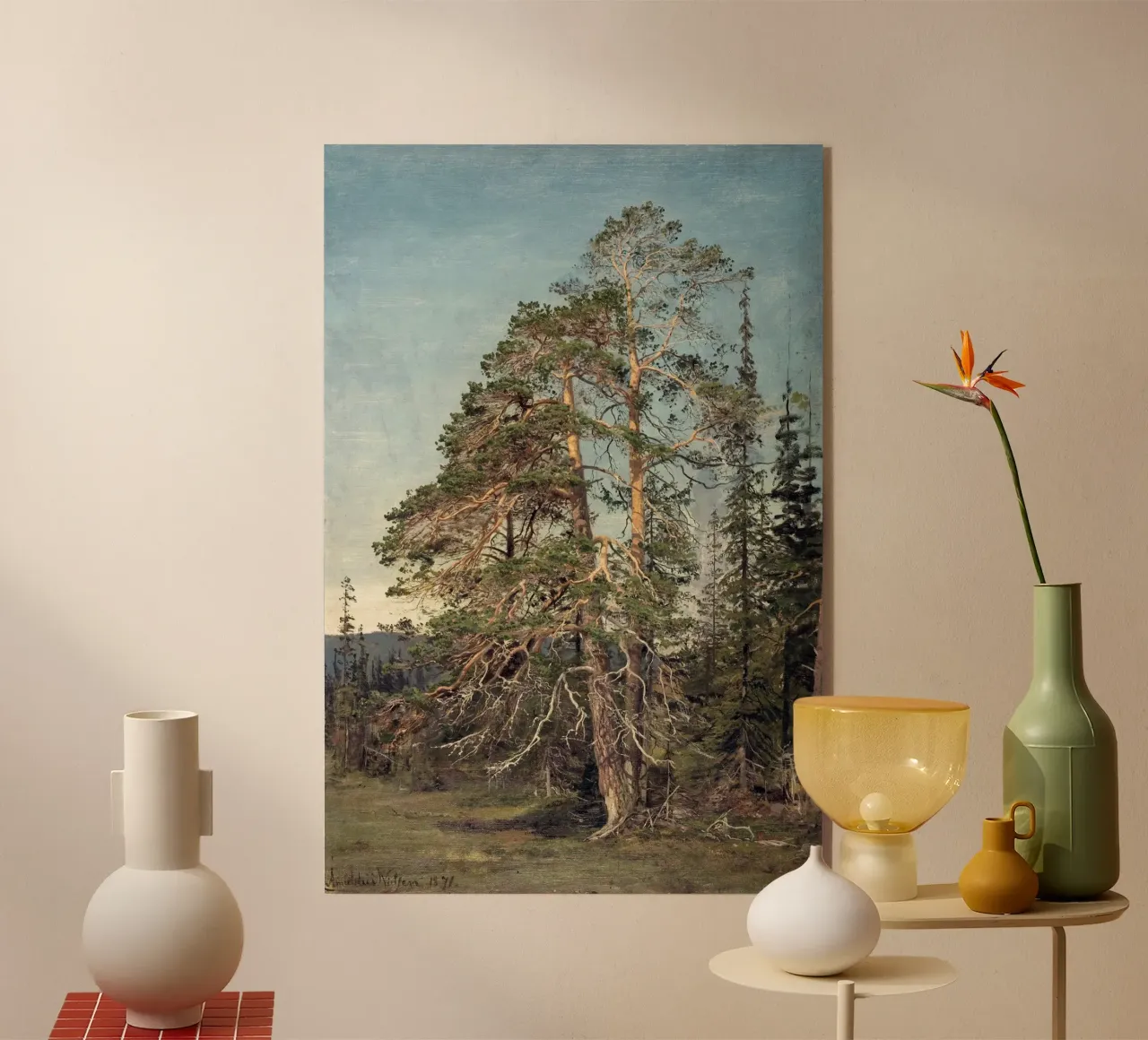 Pine Trees Landscape plexiglass da apoloprints