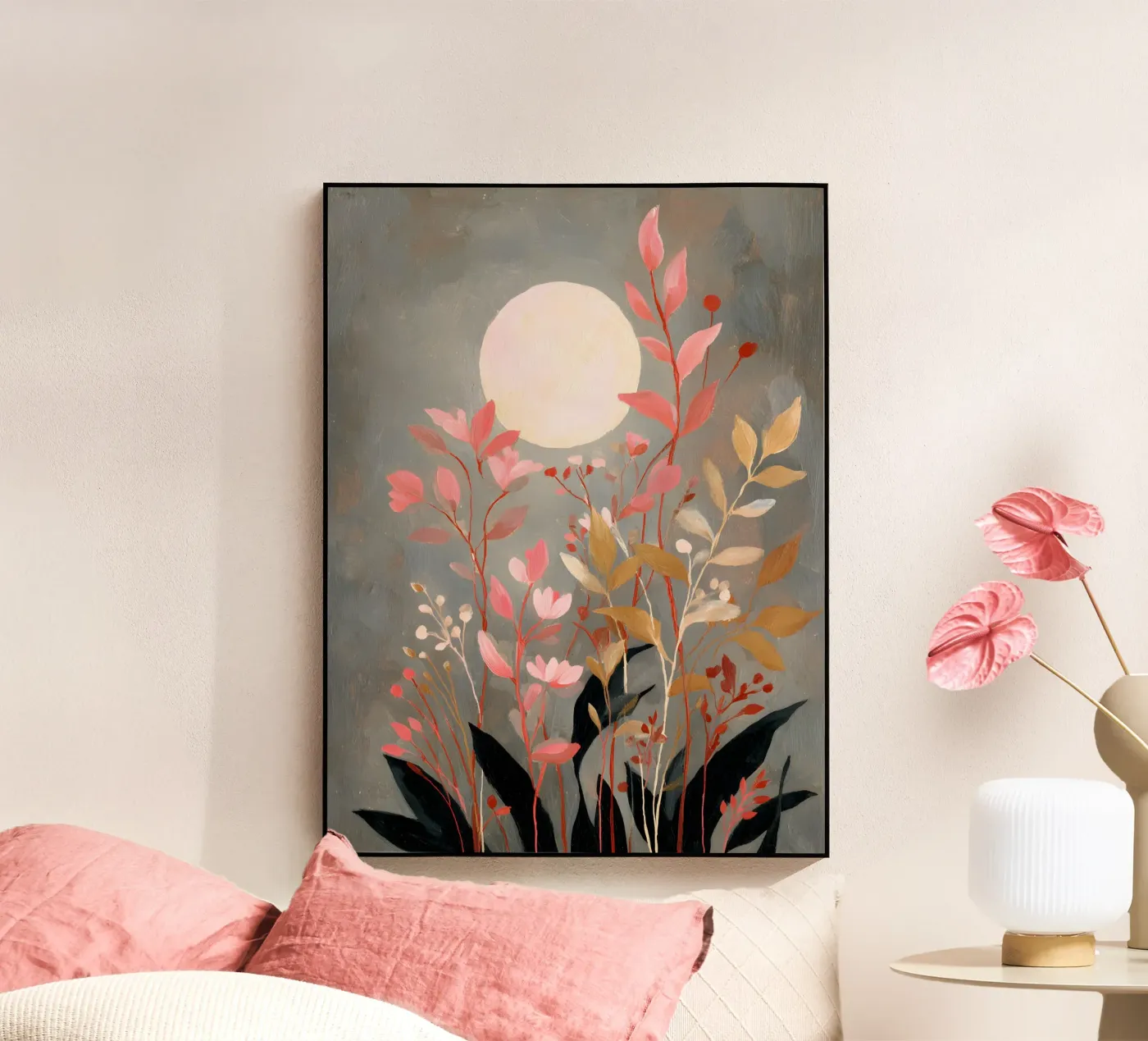 Moon and Flowers plexiglass da Gypsy Galleria