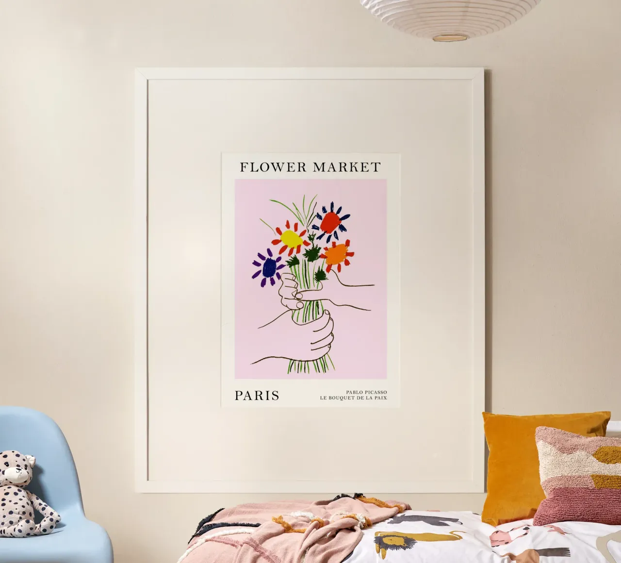Flower Market Paris poster by Attaboy Dsgn