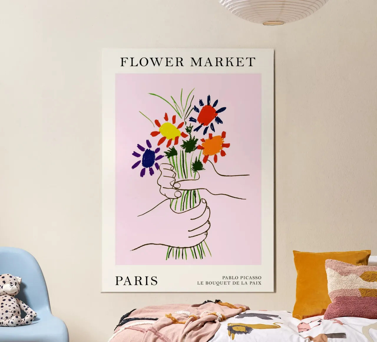 Flower Market Paris poster by Attaboy Dsgn
