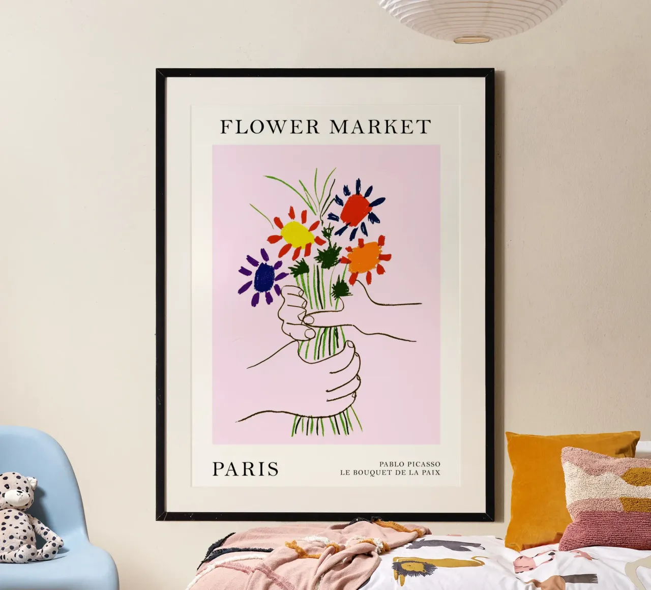 Flower Market Paris poster by Attaboy Dsgn