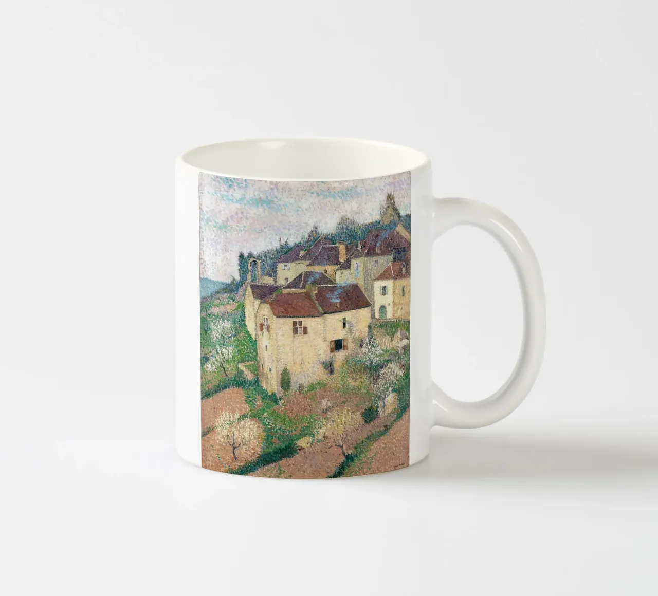 Coastal Maisons À Saint-Cirq-Lapopie tazza in ceramica da apoloprints