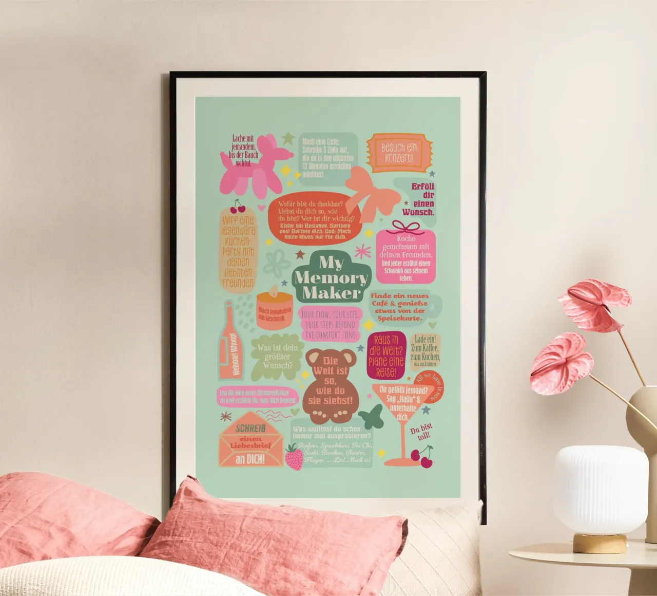My Memory Maker poster con telaio in plastica da Fraysein Design